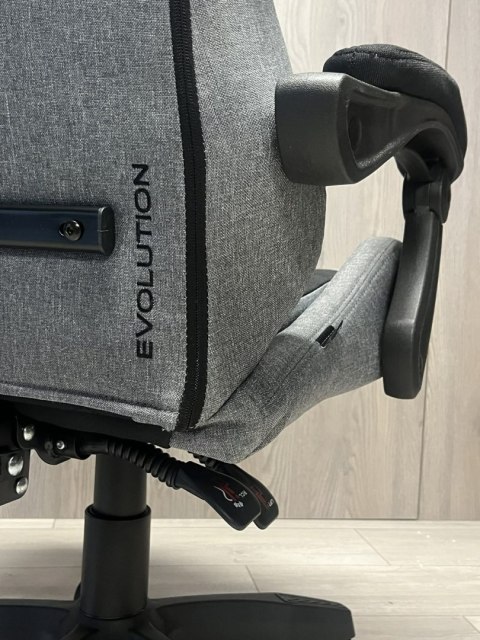 Prototype Fotel obrotowy gamingowy EVO FABRIC FULL GREY BLACK XL