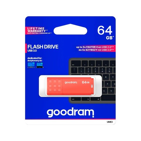 Pendrive Goodram USB 3.2 64GB pomarańczowy Goodram