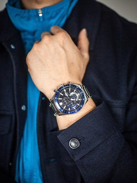 Casio Zegarek Męski Casio Edifice EFV-620D-1A2 + BOX