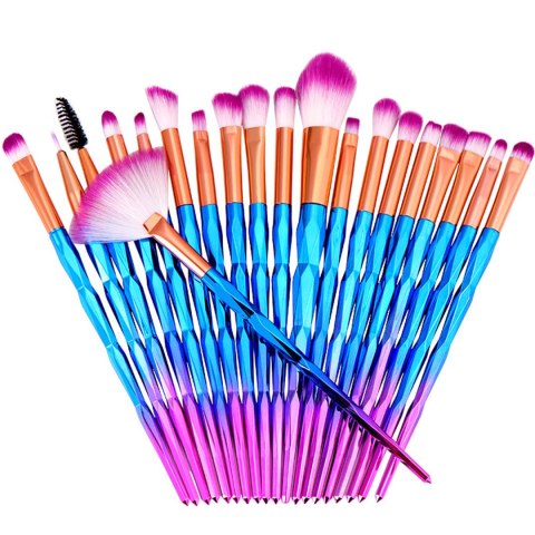 Zestaw profesjonalnych pędzli do makijażu oczu make-up komplet 20 sztuk RTO
