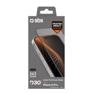 Szkło hartowane z ramką do iPhone 16 Pro Tempered Glass D3O