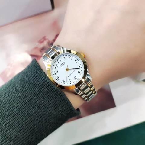 Casio ZEGAREK DAMSKI CASIO LTP-1128G-7B (zd554b) + BOX