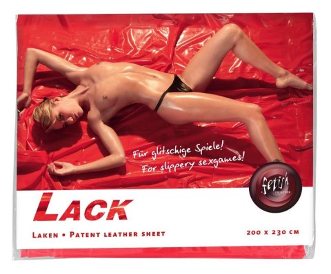 Prześcieradło winylowe fetish Collection czerwone 200x230 cm