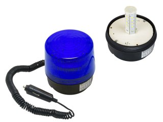 26-428# Sygnalizator optyczny led 12v 24v magnes niebieski Blow