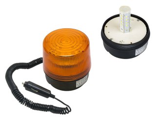 26-429# Sygnalizator optyczny led 12v 24v magnes pomarańczowy Blow