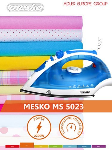 MS 5023 Żelazko 2200 w - stalowa stopa MESKO
