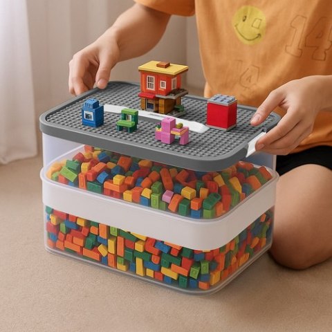 Pudełko na klocki- 4 poziomy Kruzzel 25758 KRUZZEL
