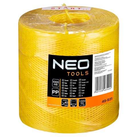 Sznurek polipropylenowy 1000 m NEO TOOLS