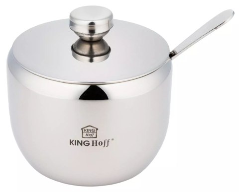 Cukiernica z łyżeczką, stal 560ml kinghoff KINGHoff