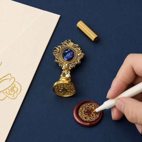 Zestaw Do Pieczęci Woskowych Stempel Wosk Lakowy Do Ozdabiania LEAN TOYS