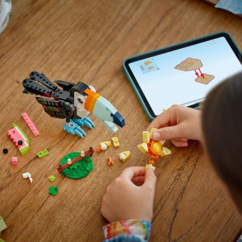 Klocki creator 31173 dzikie zwierzęta: tropikalny tukan LEGO