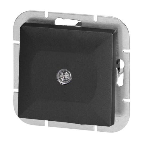 Łącznik krzyżowy p/t z podświetleniem Pearl, WP-8P/S, czarny Orno