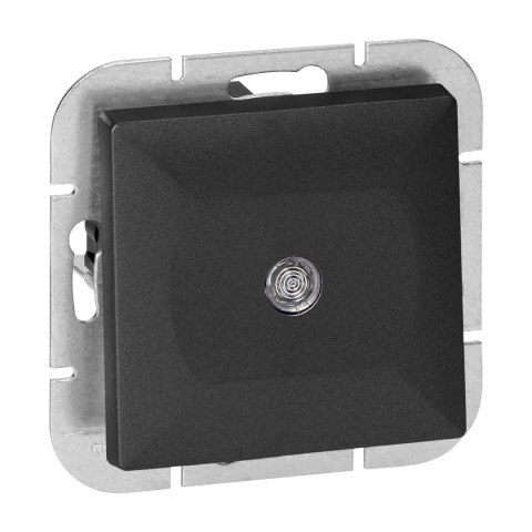 Łącznik krzyżowy p/t z podświetleniem Pearl, WP-8P/S, czarny Orno