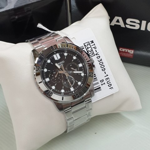 Casio ZEGAREK MĘSKI CASIO MTP-VD300D-1E (zd268a) + BOX