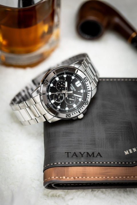 Casio ZEGAREK MĘSKI CASIO MTP-VD300D-1E (zd268a) + BOX