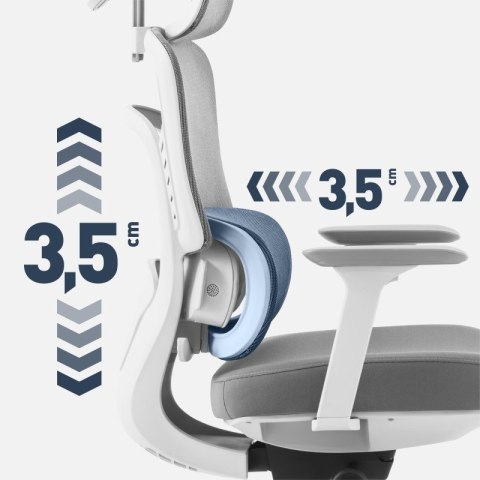 Fotel biurowy z masażem Visioner 6.1 Grey