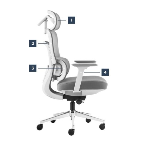 Fotel biurowy z masażem Visioner 6.1 Grey