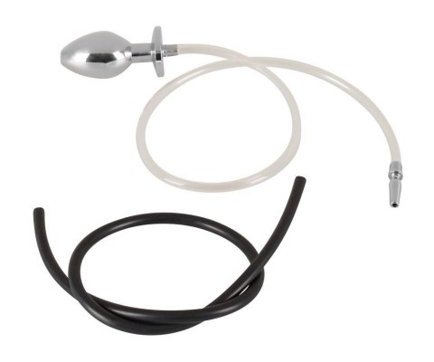 Penisplug stalowy z wtyczką analną i rurką 76 cm