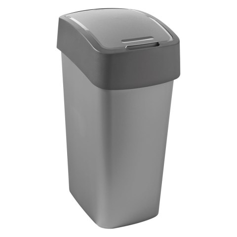 Kosz na śmieci Curver Flip Bin, 45L, Srebrny, 186181 Curver