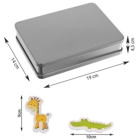 Magnesy na lodówkę - zwierzątka 40 szt 22616 KRUZZEL