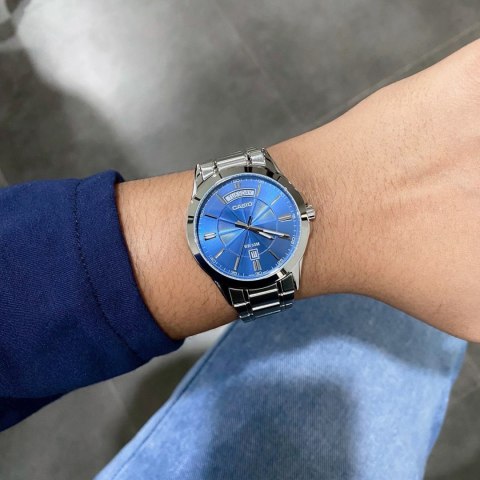 Casio ZEGAREK MĘSKI CASIO MTP-1381D-2AV (zd076c) + BOX