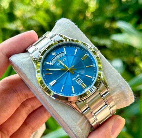 Casio ZEGAREK MĘSKI CASIO MTP-1381D-2AV (zd076c) + BOX