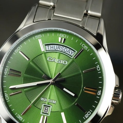 Casio ZEGAREK MĘSKI CASIO MTP-1381D-3AV (zd076d) + BOX