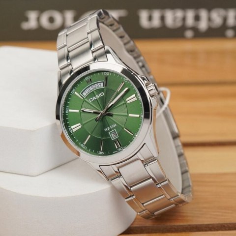 Casio ZEGAREK MĘSKI CASIO MTP-1381D-3AV (zd076d) + BOX