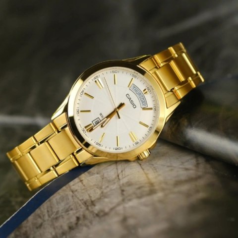 Casio ZEGAREK MĘSKI CASIO MTP-1381GD-7A (zd191e) + BOX