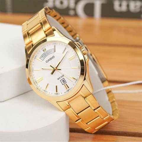 Casio ZEGAREK MĘSKI CASIO MTP-1381GD-7A (zd191e) + BOX