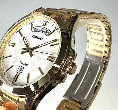 Casio ZEGAREK MĘSKI CASIO MTP-1381GD-7A (zd191e) + BOX