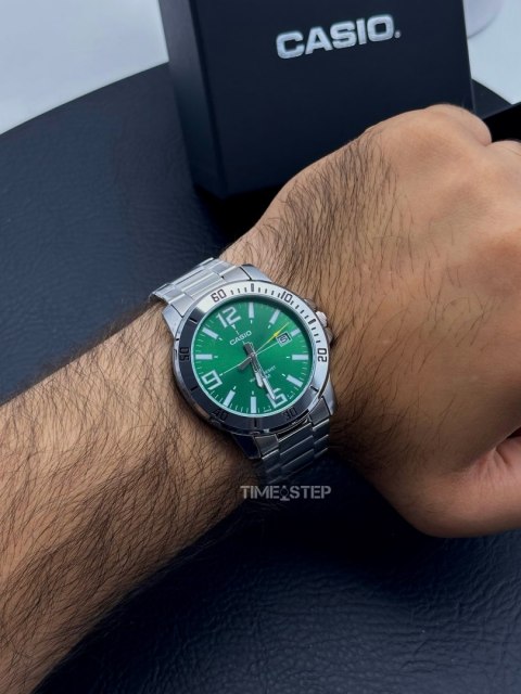 Casio ZEGAREK MĘSKI CASIO MTP-VD01D-3B + BOX