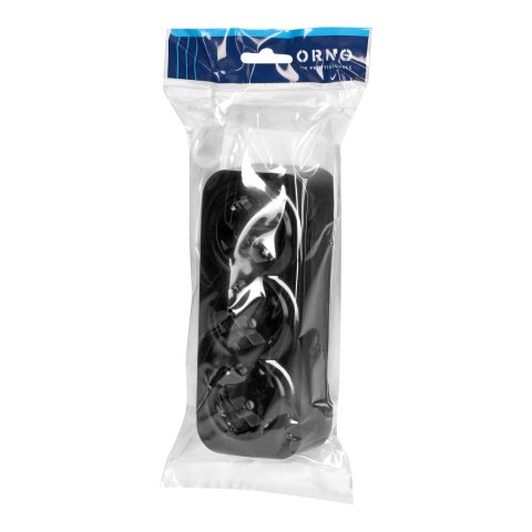 Gniazdo potrójne ToDo 2P+Z Schuko IP20, 16A, 230V AC, czarny Orno