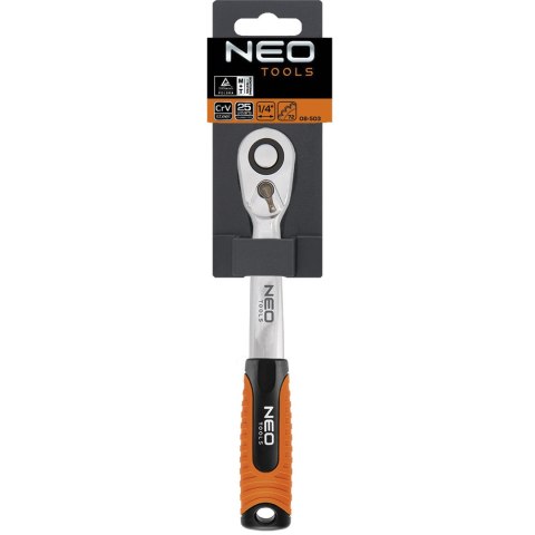 Grzechotka 1/4", 145 mm NEO TOOLS