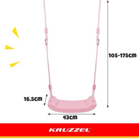 Huśtawka plastikowa - różowa 25445 Inne