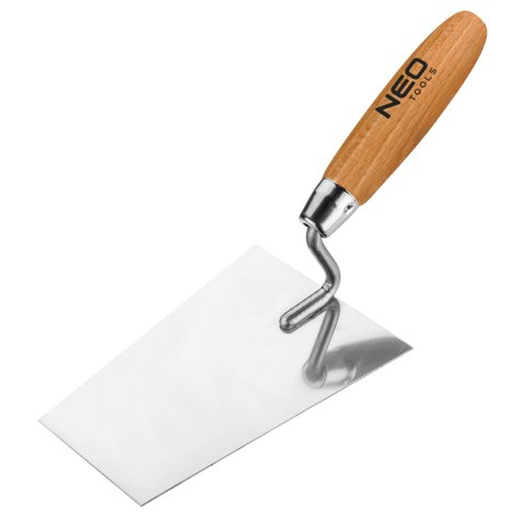 Kielnia sztukatorska trapezowa, 160 mm, uchwyt drewniany NEO TOOLS