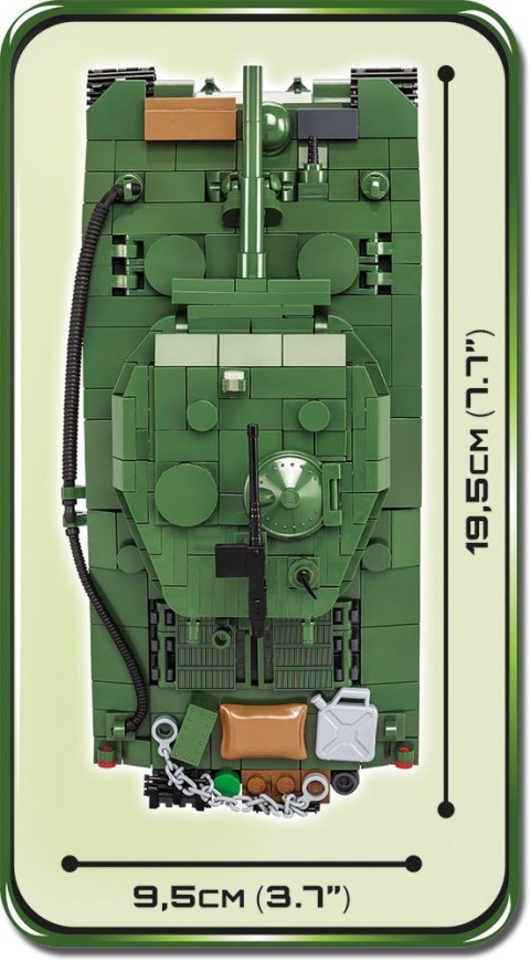 Klocki sherman m4a3e2 jumbo COBI KLOCKI