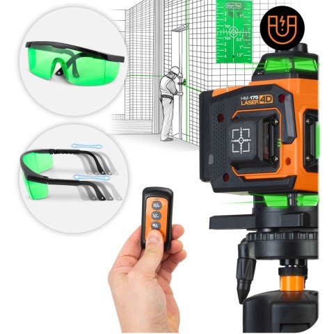 Laser krzyżowy w walizce + akcesoria Humberg HM-175