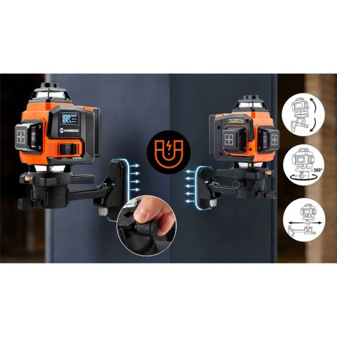 Laser krzyżowy w walizce + akcesoria Humberg HM-175
