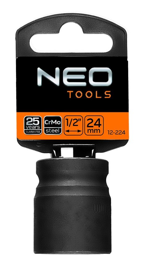 Nasadka udarowa 1/2", 24 x 38 mm, CrMo NEO TOOLS
