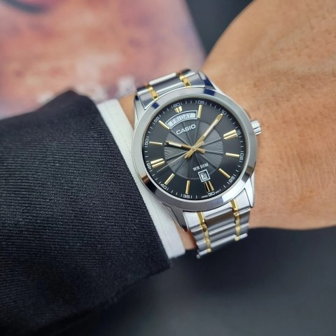 Casio ZEGAREK MĘSKI CASIO MTP-1381G-1A (zd191d) + BOX