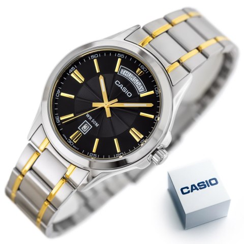 Casio ZEGAREK MĘSKI CASIO MTP-1381G-1A (zd191d) + BOX