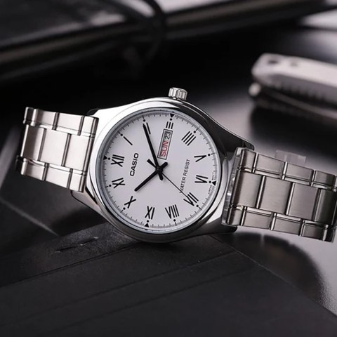 Casio ZEGAREK MĘSKI CASIO MTP-V006D-7B (zd210j) + BOX