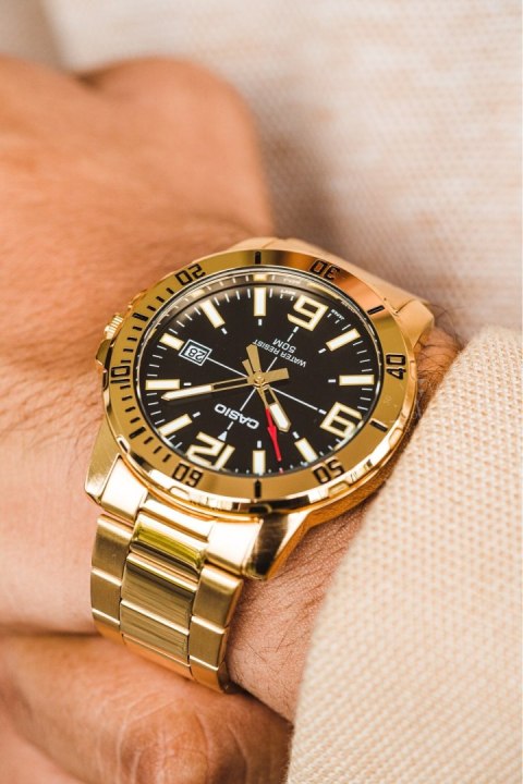 Casio ZEGAREK MĘSKI CASIO MTP-VD01G-1B + BOX
