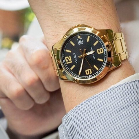 Casio ZEGAREK MĘSKI CASIO MTP-VD01G-1B + BOX