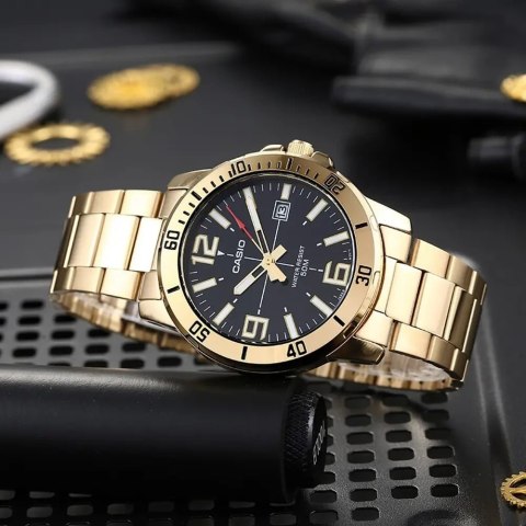 Casio ZEGAREK MĘSKI CASIO MTP-VD01G-1B + BOX