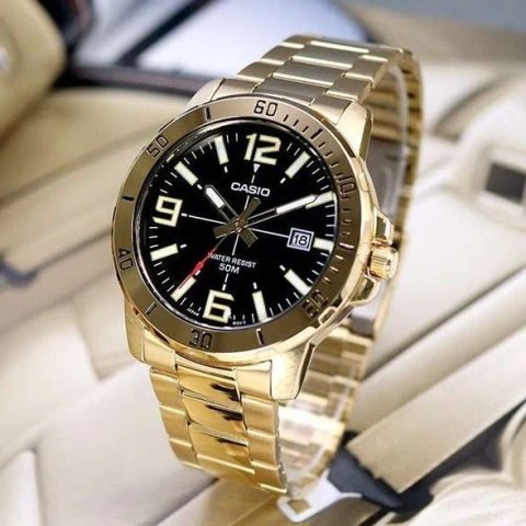 Casio ZEGAREK MĘSKI CASIO MTP-VD01G-1B + BOX