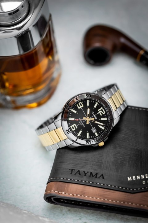 Casio ZEGAREK MĘSKI CASIO MTP-VD01SG-1B + BOX