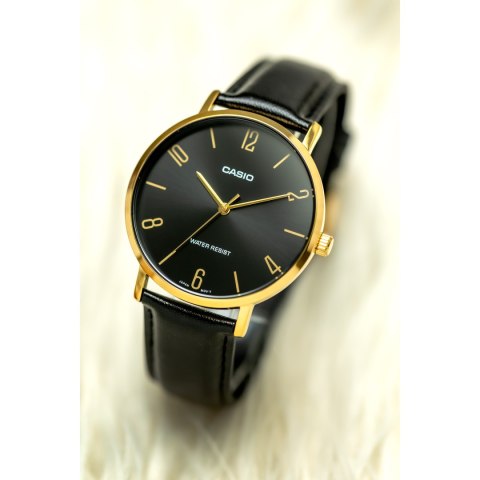 Casio ZEGAREK MĘSKI CASIO MTP-VT01GL-1B2 + BOX