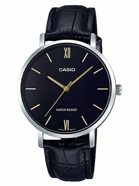 Casio ZEGAREK MĘSKI CASIO MTP-VT01L-1B + BOX (zd165g)